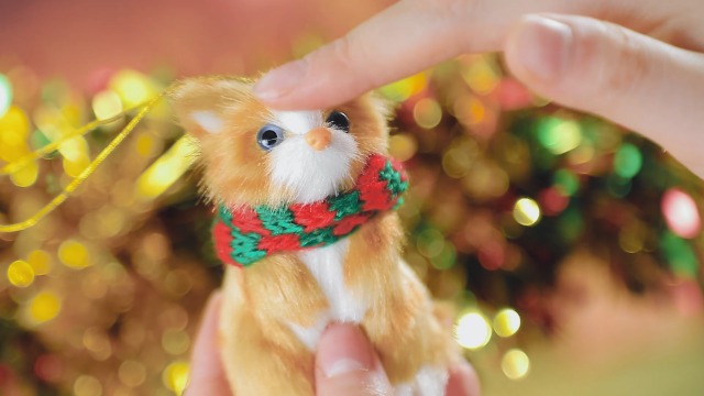 Amazon.com: Haull 6 Pieces Cat Ornaments for Christmas Tree